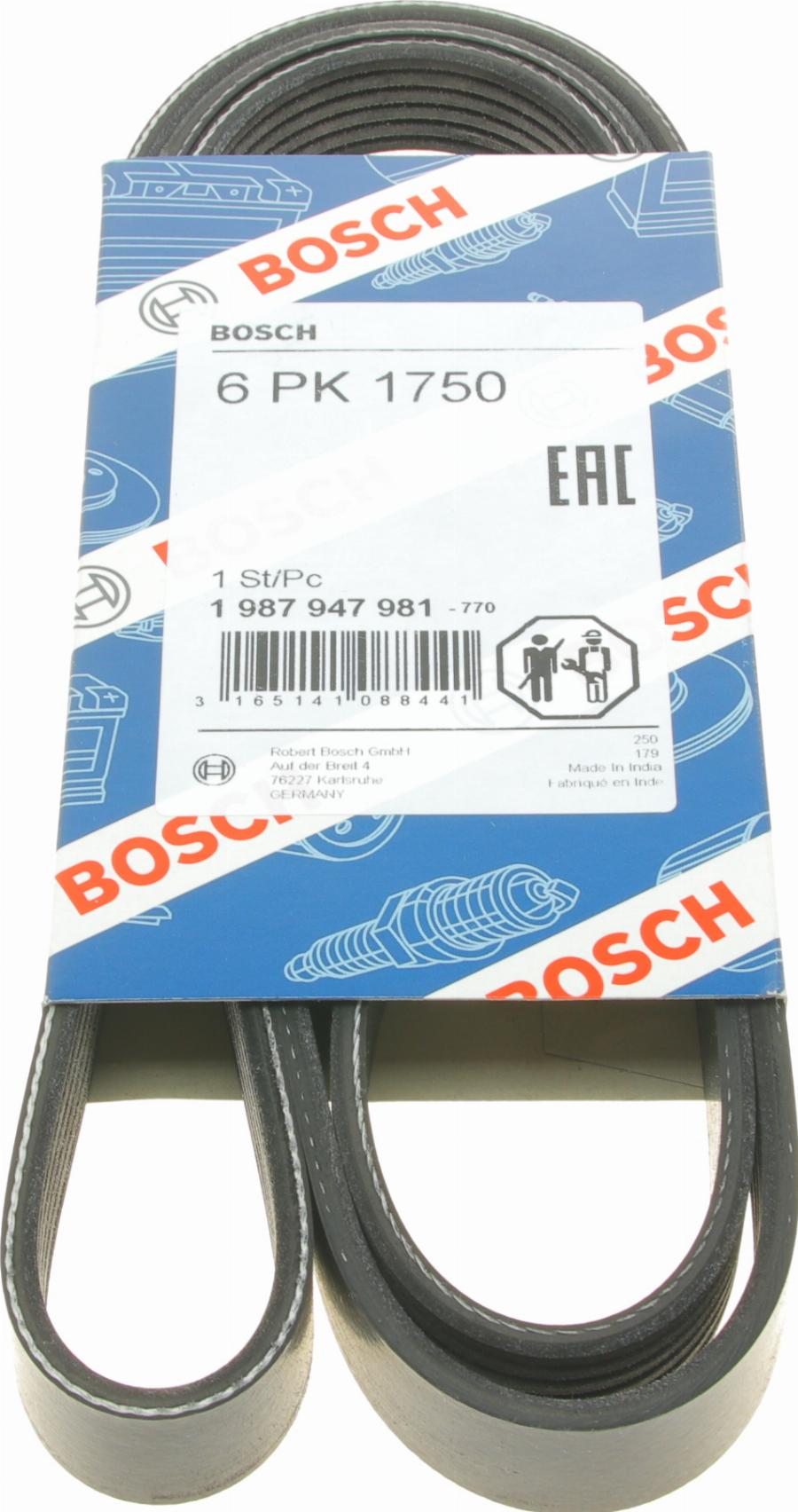 BOSCH 1 987 947 981 - Ķīļrievu siksna www.autospares.lv