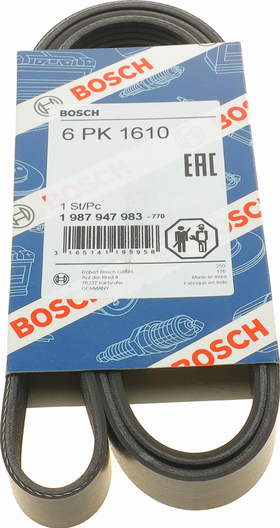 BOSCH 1 987 947 983 - V-Ribbed Belt www.autospares.lv