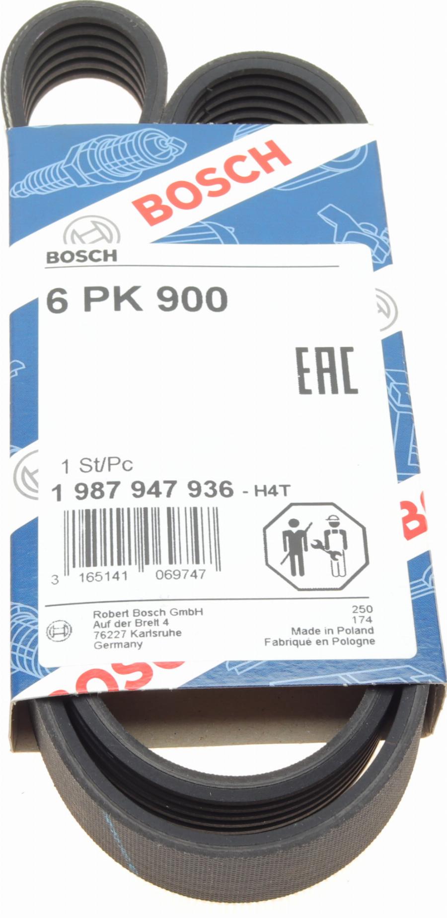 BOSCH 1 987 947 936 - Поликлиновой ремень www.autospares.lv