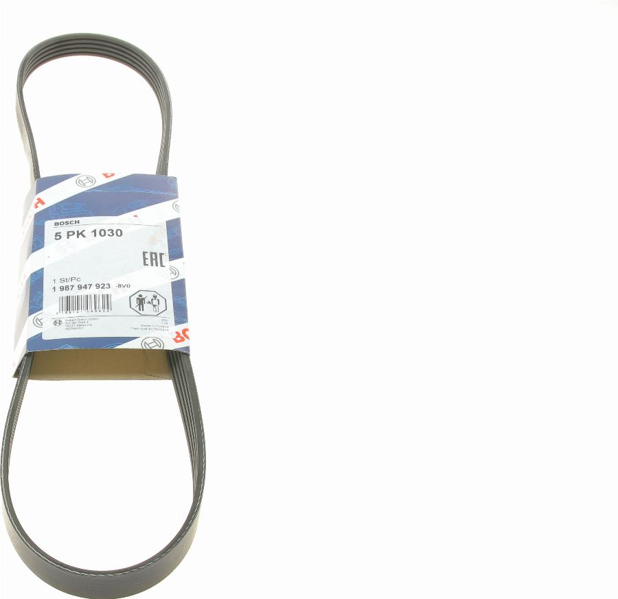 BOSCH 1 987 947 923 - V-Ribbed Belt www.autospares.lv