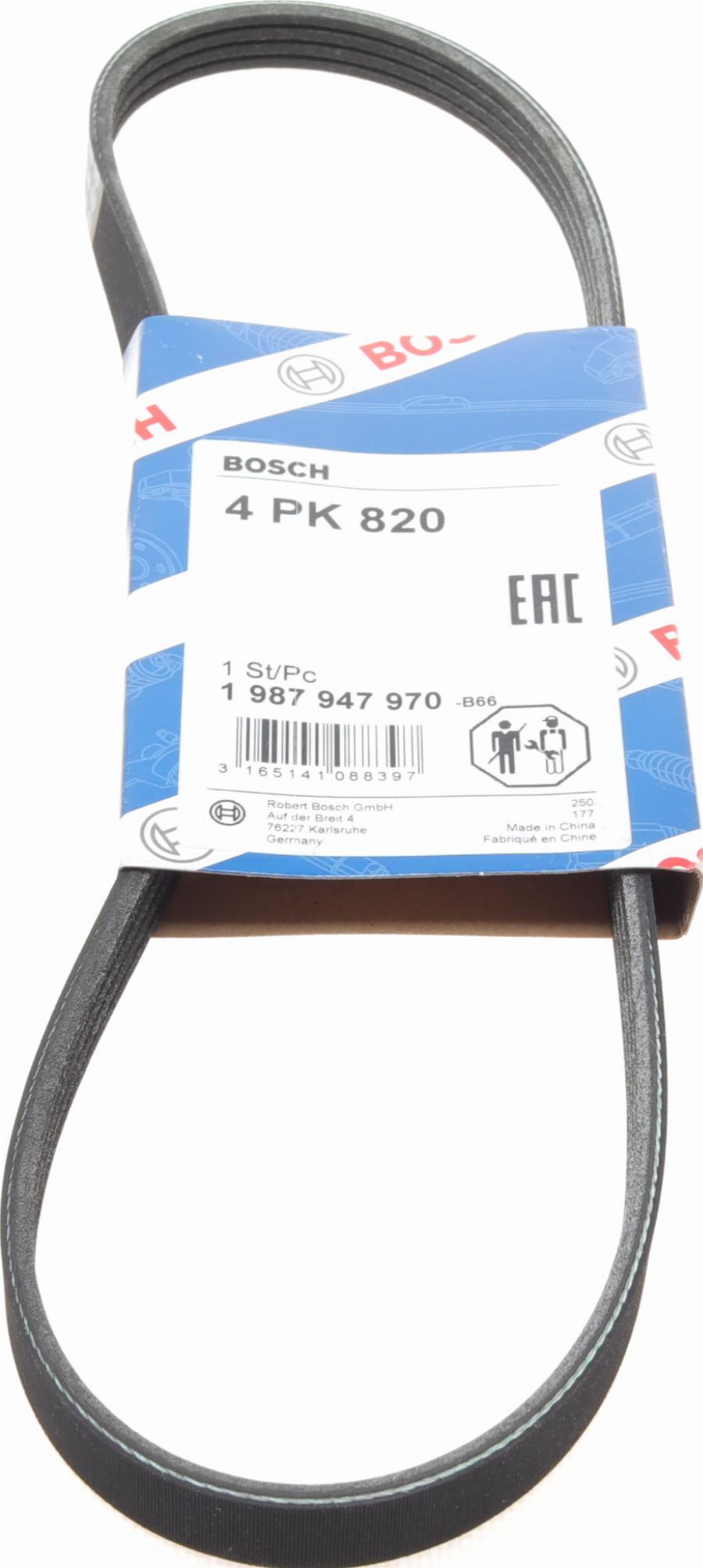 BOSCH 1 987 947 970 - V-Ribbed Belt www.autospares.lv