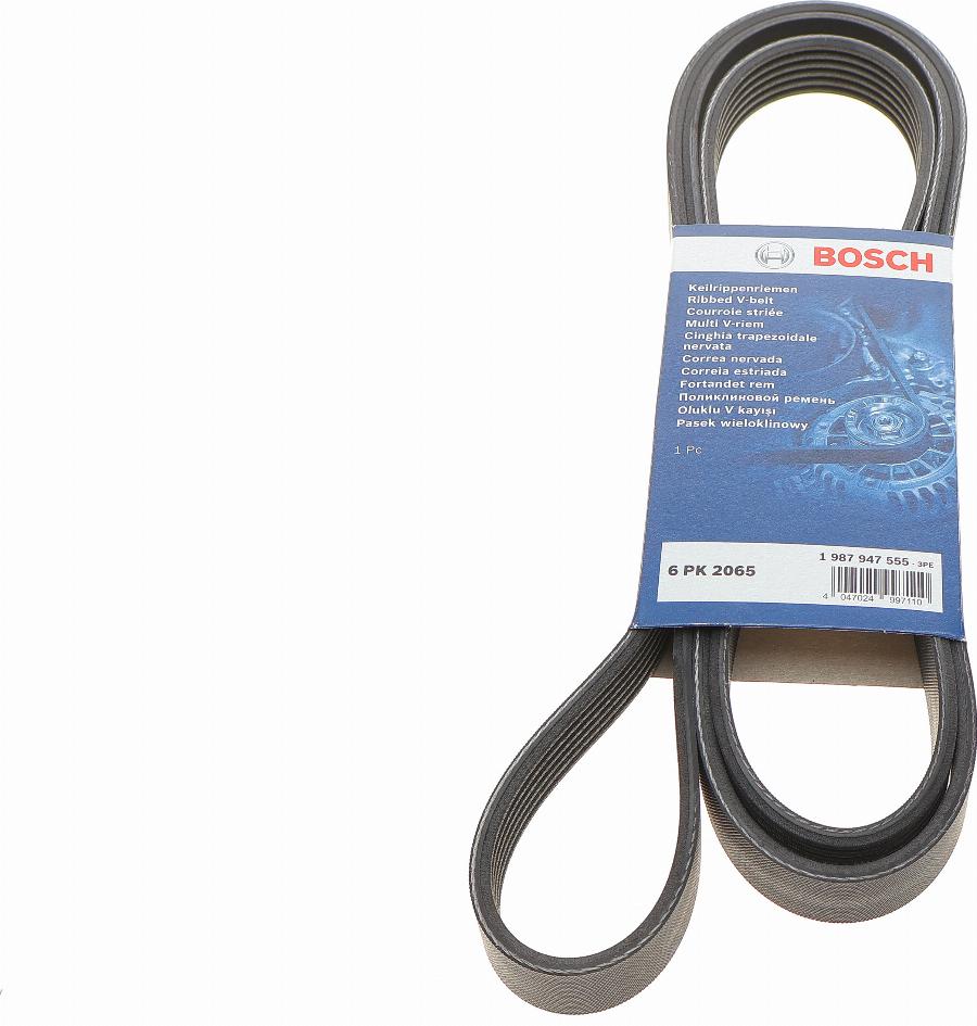 BOSCH 1 987 947 555 - V-Ribbed Belt www.autospares.lv