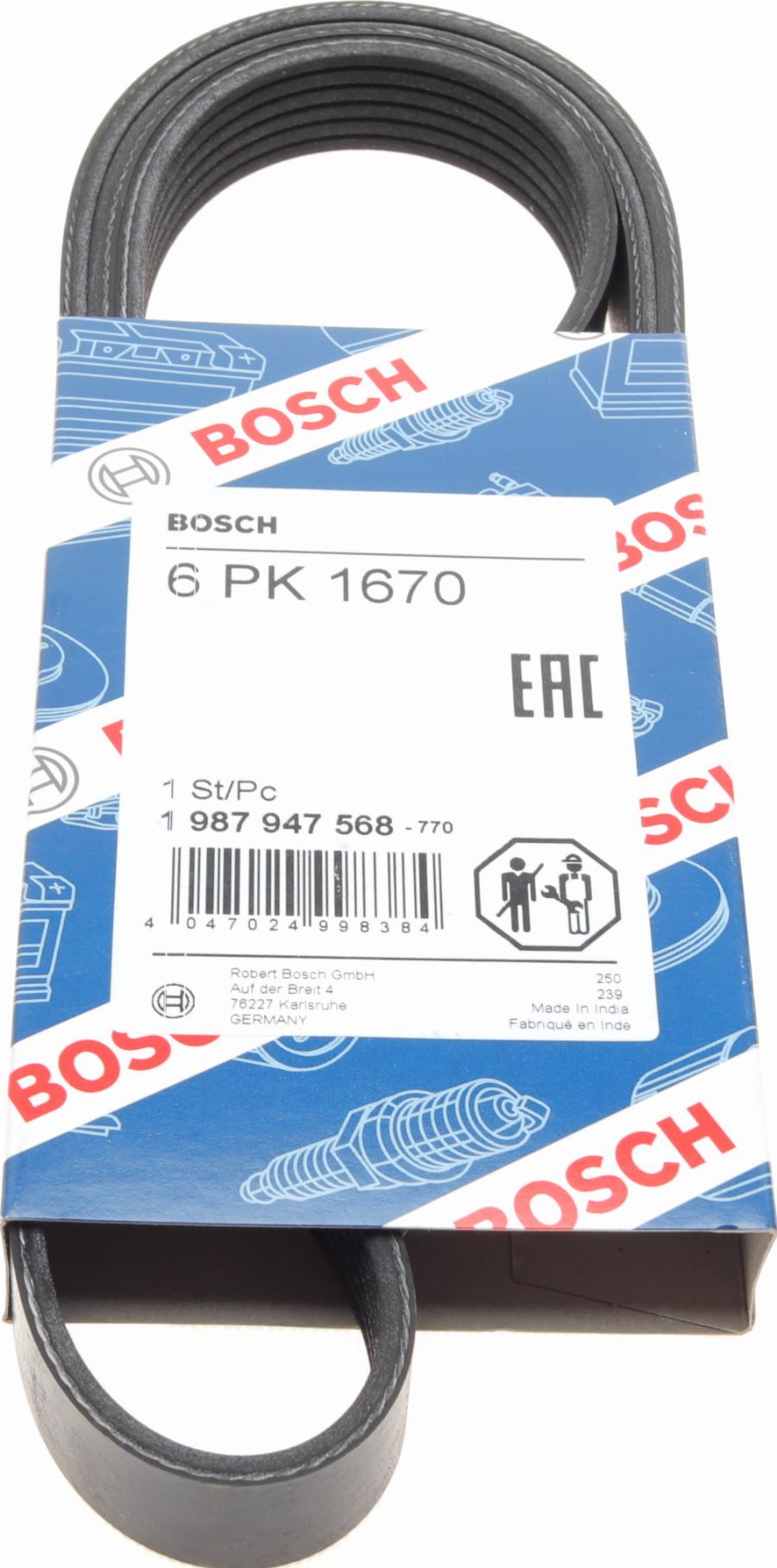 BOSCH 1 987 947 568 - Ķīļrievu siksna autospares.lv