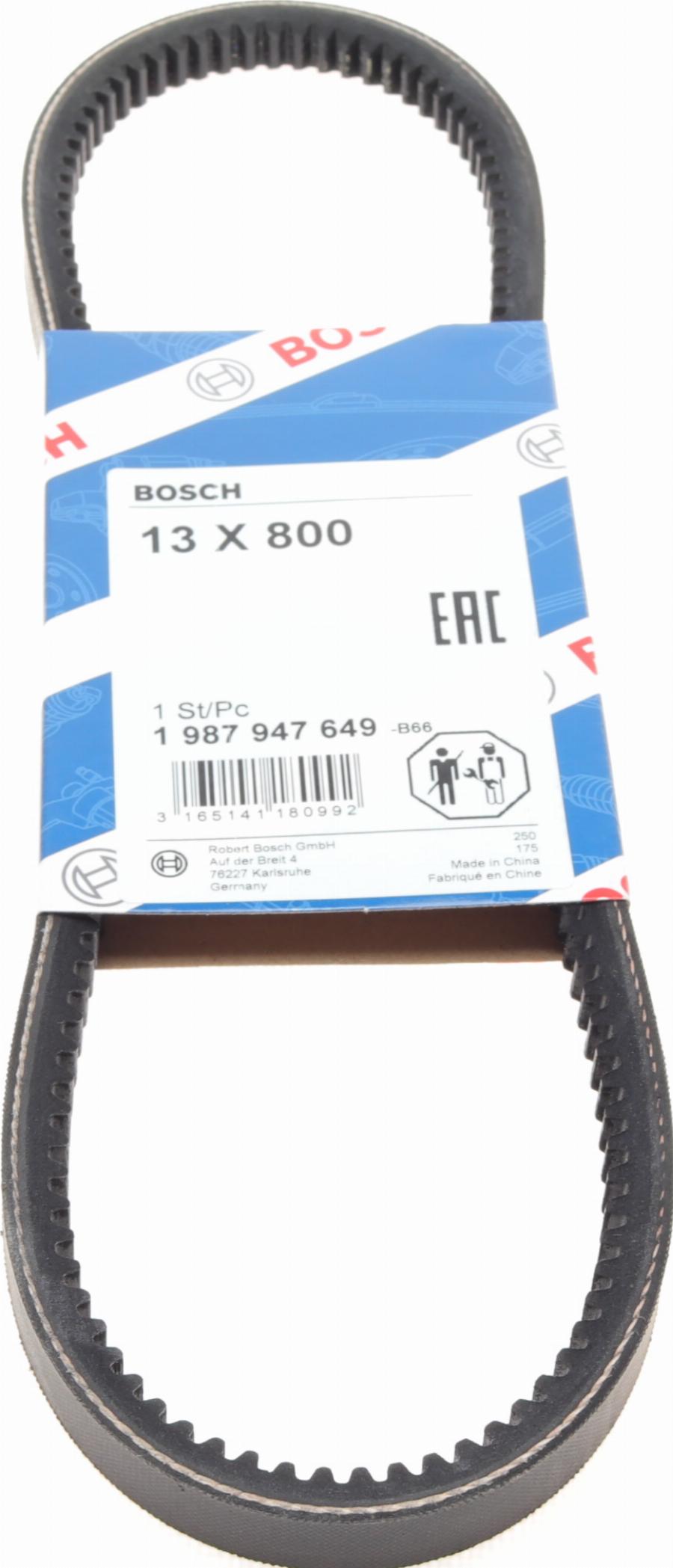 BOSCH 1 987 947 649 - Клиновой ремень, поперечные рёбра www.autospares.lv