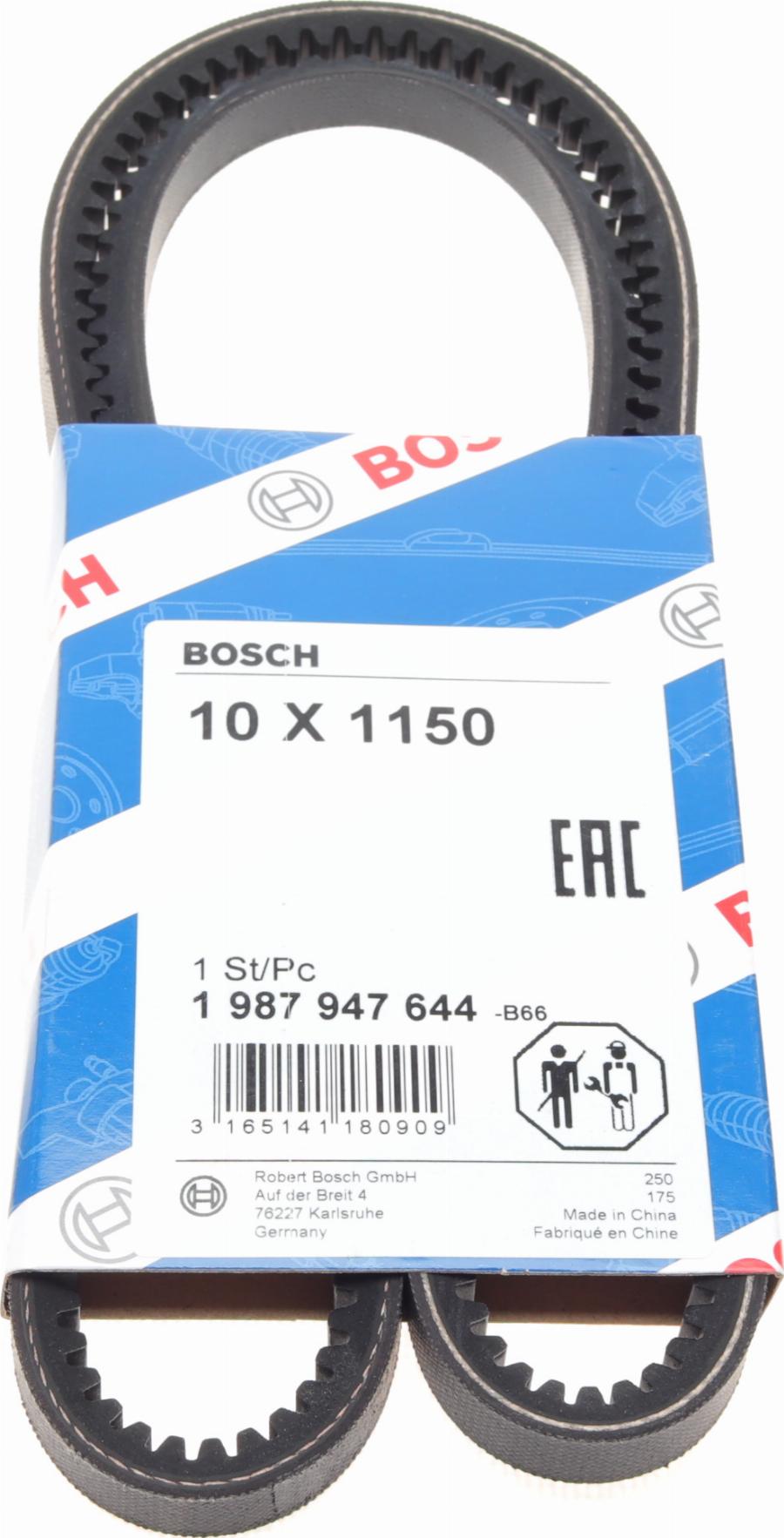 BOSCH 1 987 947 644 - Клиновой ремень, поперечные рёбра www.autospares.lv