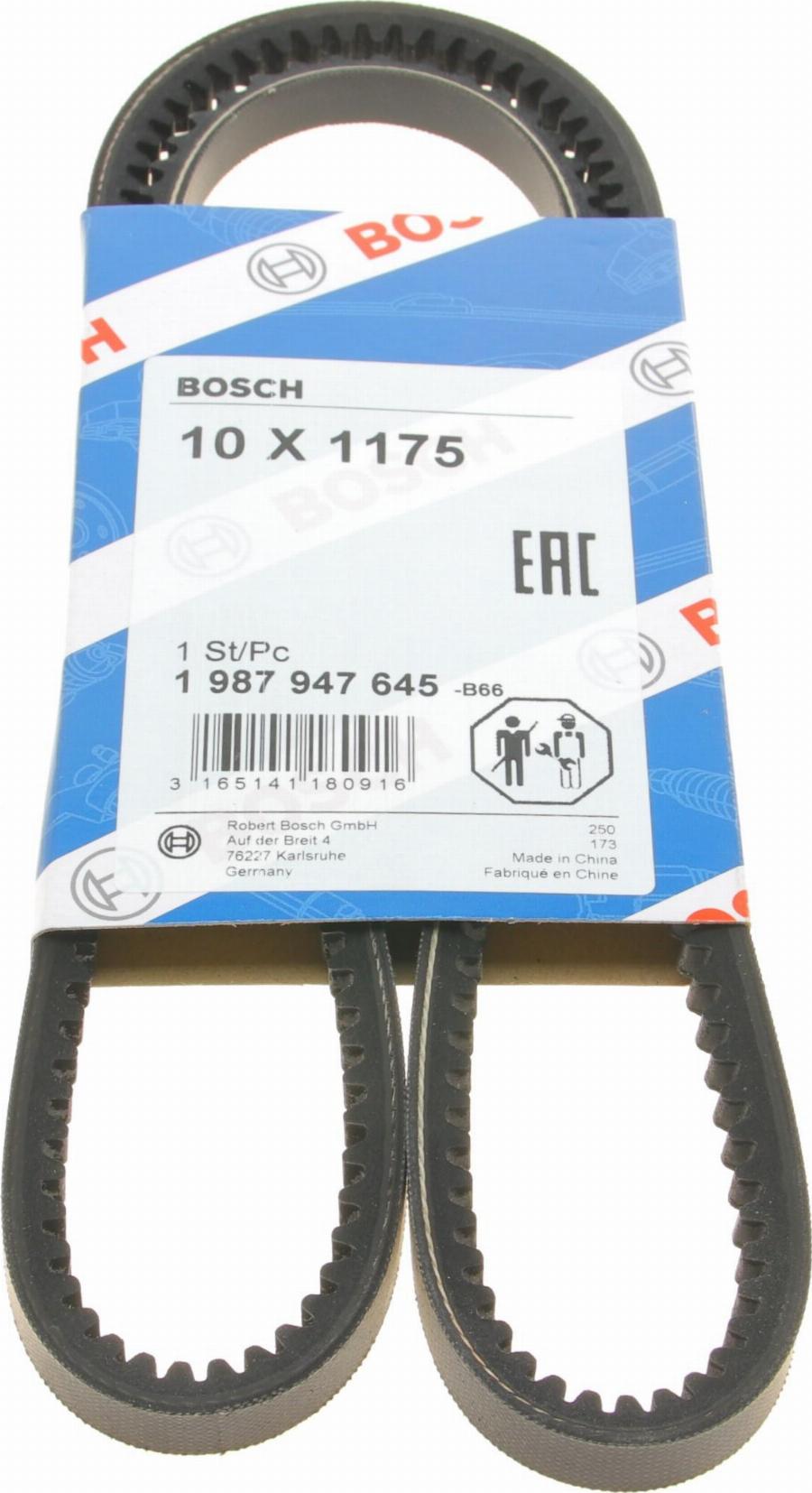 BOSCH 1 987 947 645 - Клиновой ремень, поперечные рёбра www.autospares.lv