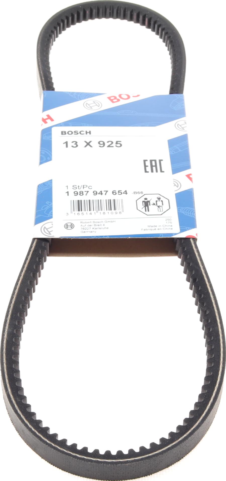 BOSCH 1 987 947 654 - V-Belt www.autospares.lv