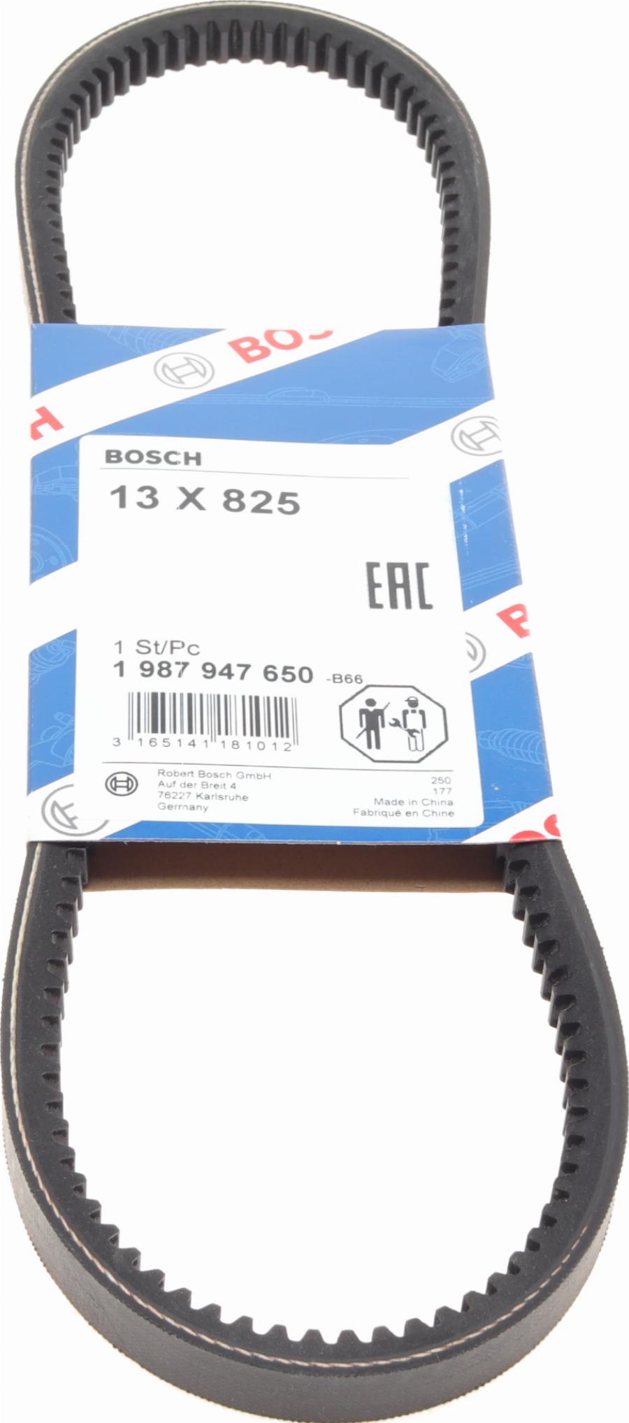 BOSCH 1 987 947 650 - Клиновой ремень, поперечные рёбра www.autospares.lv