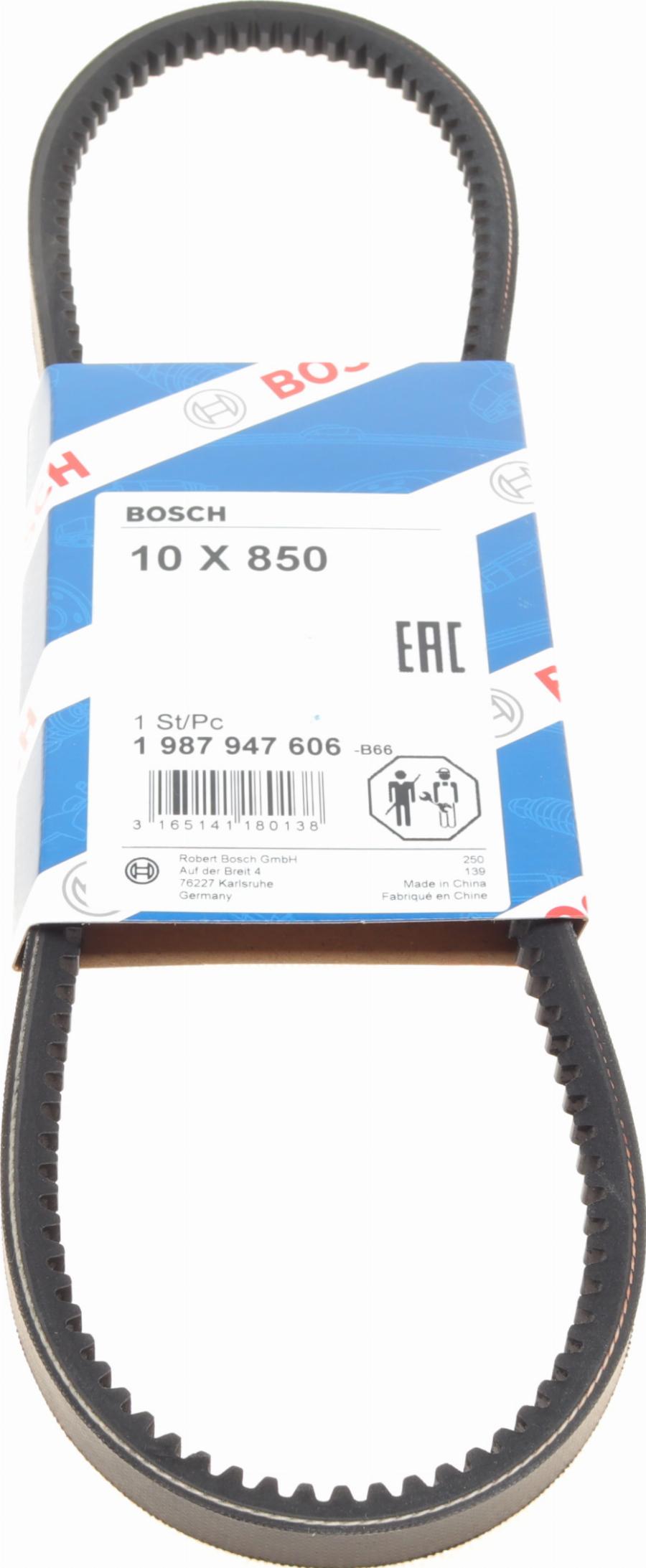 BOSCH 1 987 947 606 - Клиновой ремень, поперечные рёбра www.autospares.lv