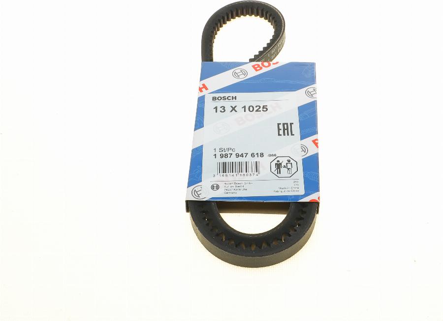 BOSCH 1 987 947 618 - Клиновой ремень, поперечные рёбра www.autospares.lv