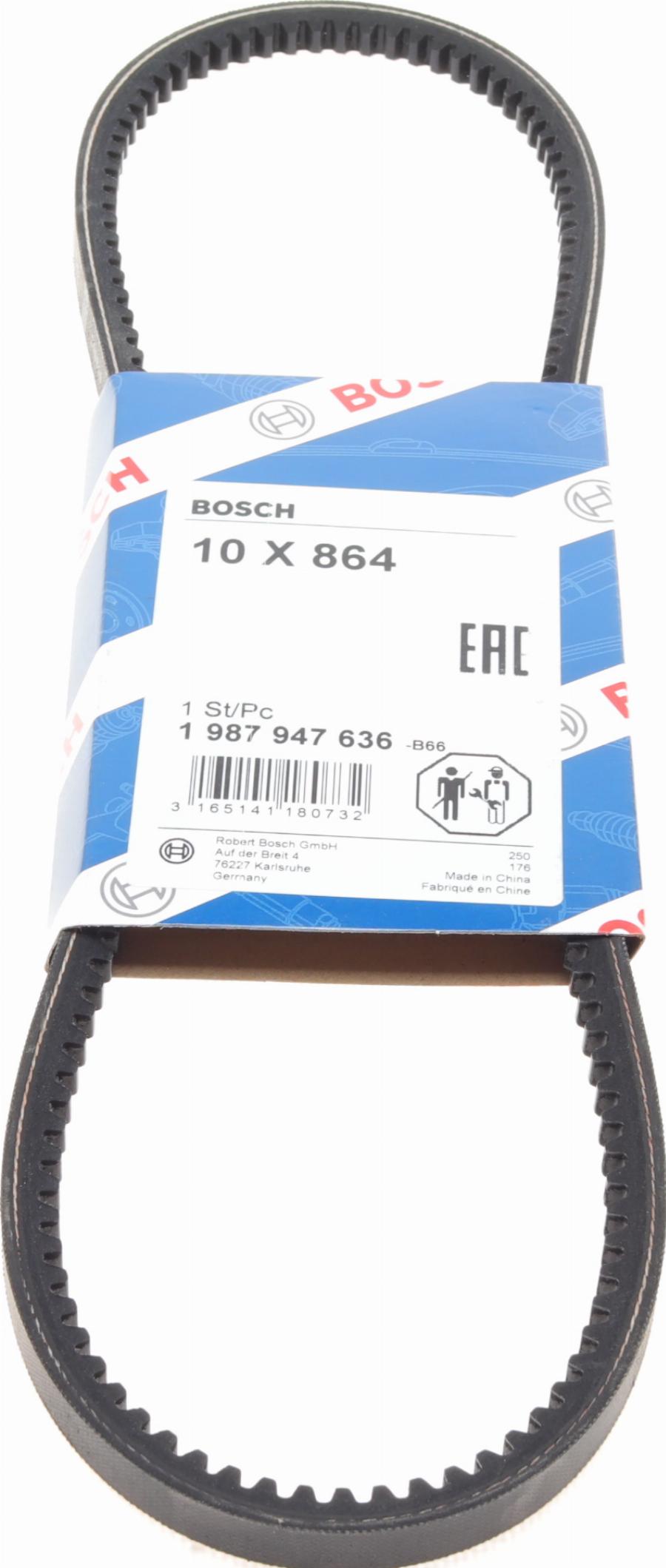 BOSCH 1 987 947 636 - V-Belt www.autospares.lv