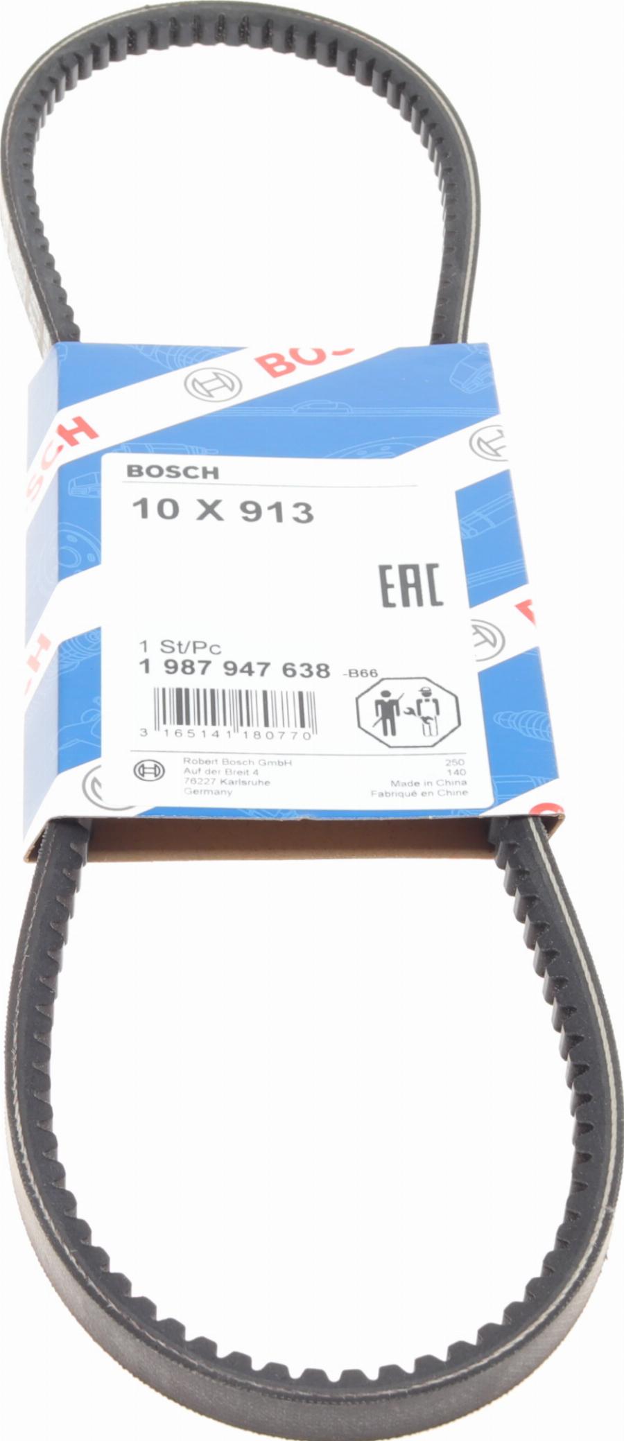 BOSCH 1 987 947 638 - Клиновой ремень, поперечные рёбра www.autospares.lv