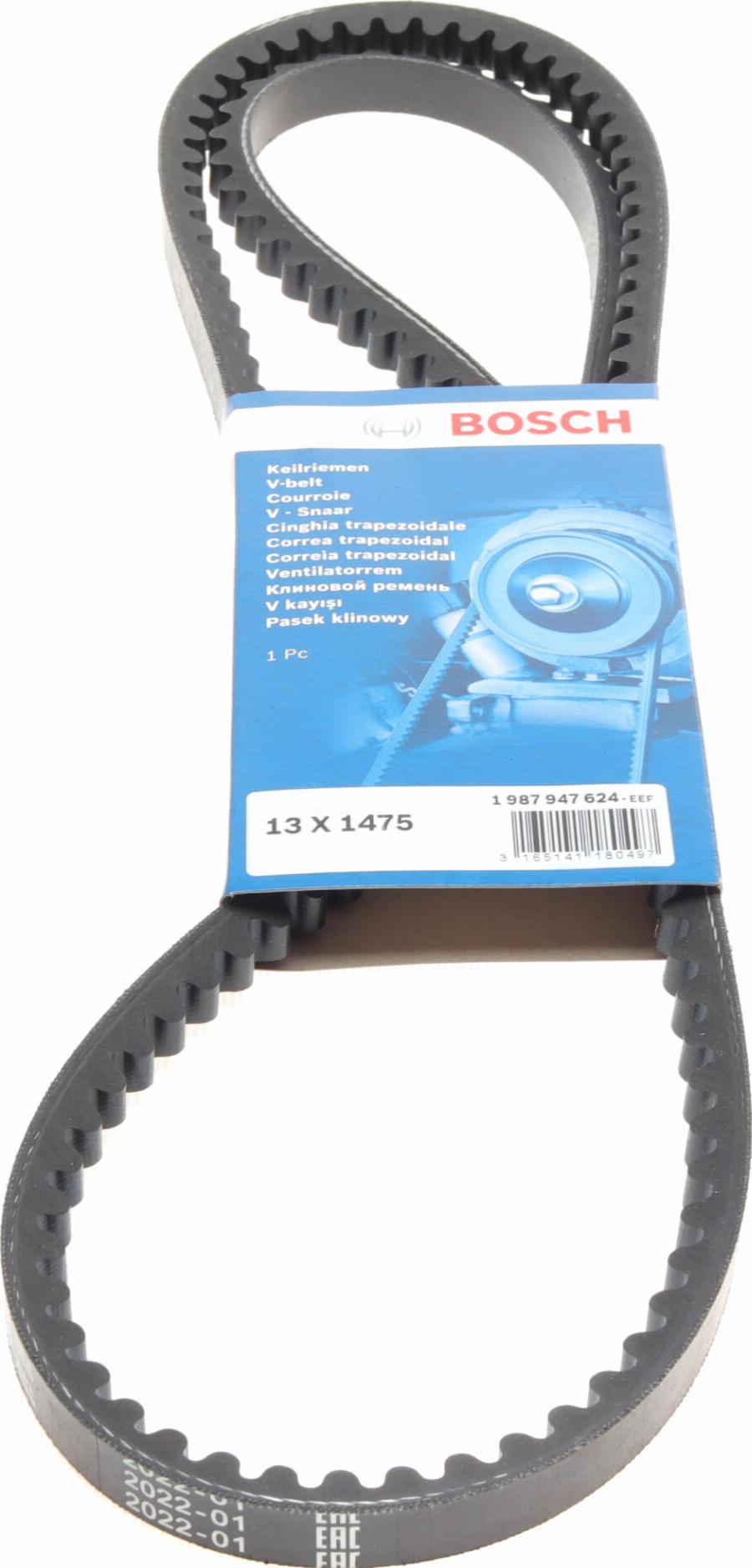 BOSCH 1 987 947 624 - Клиновой ремень, поперечные рёбра www.autospares.lv