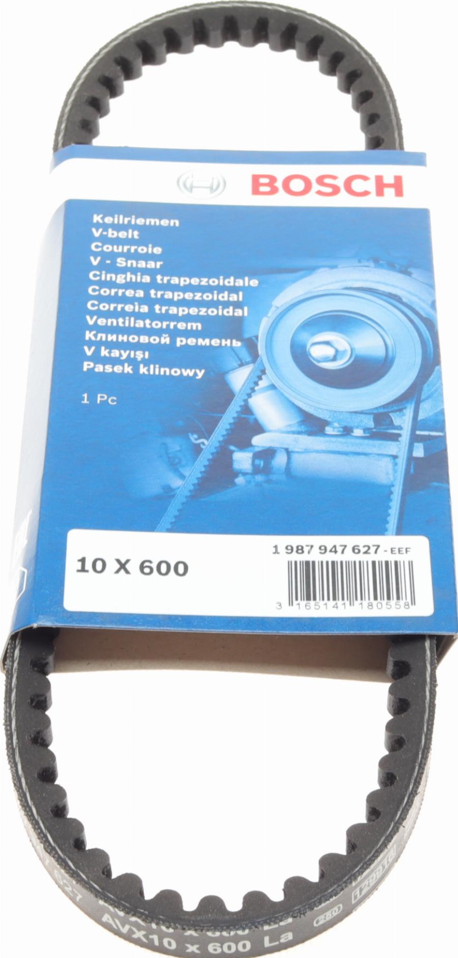 BOSCH 1 987 947 627 - Клиновой ремень, поперечные рёбра www.autospares.lv