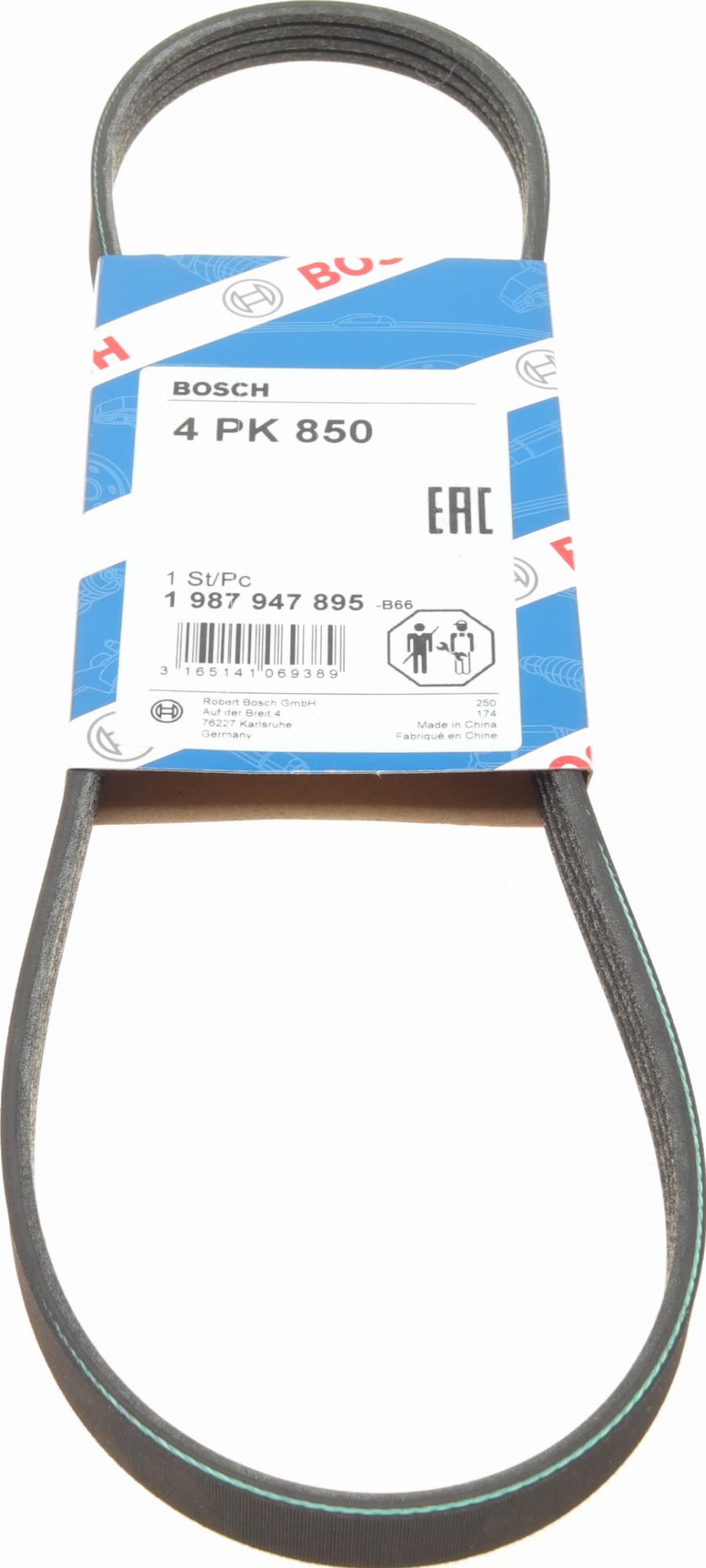 BOSCH 1 987 947 895 - V-Ribbed Belt www.autospares.lv