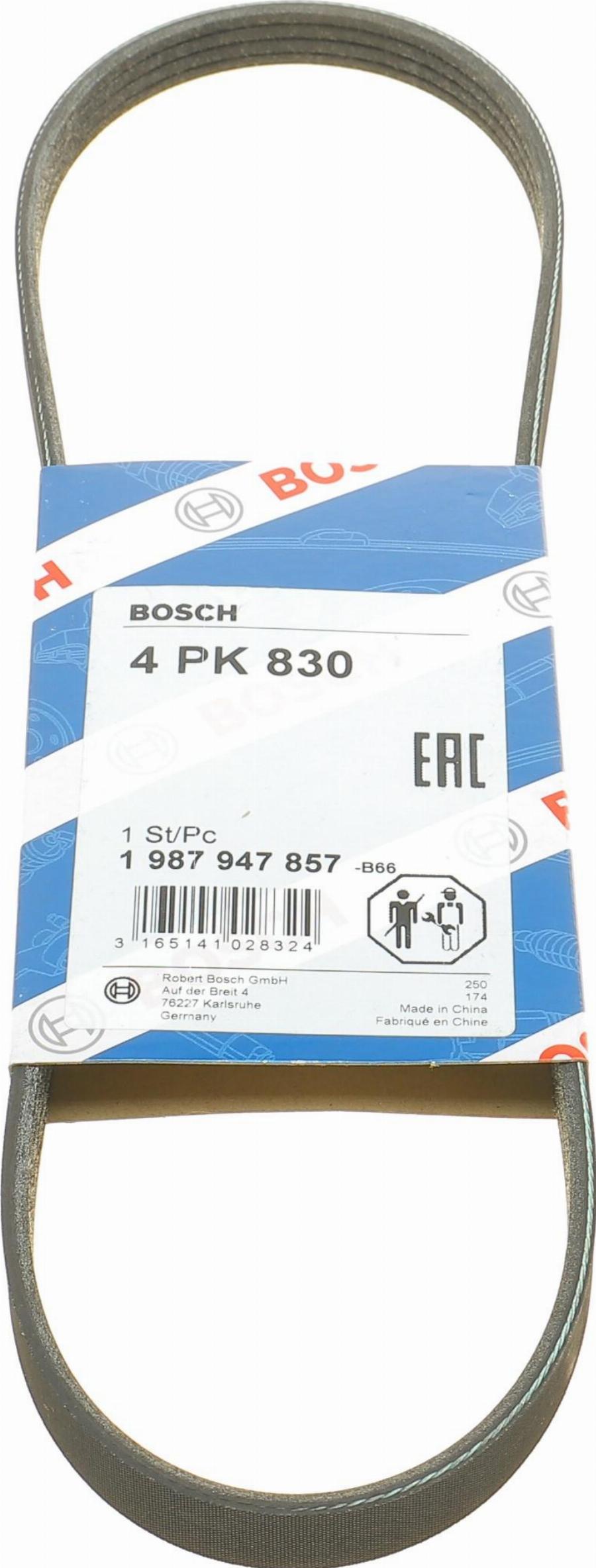 BOSCH 1 987 947 857 - Поликлиновой ремень www.autospares.lv