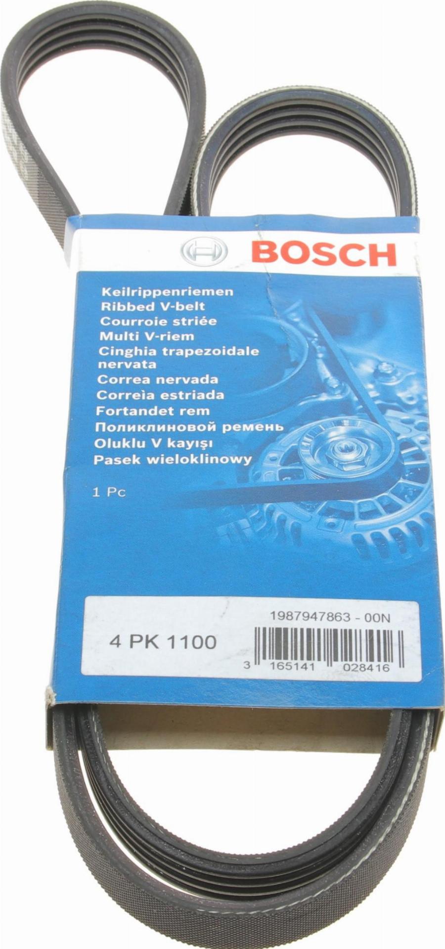 BOSCH 1 987 947 863 - V-Ribbed Belt www.autospares.lv