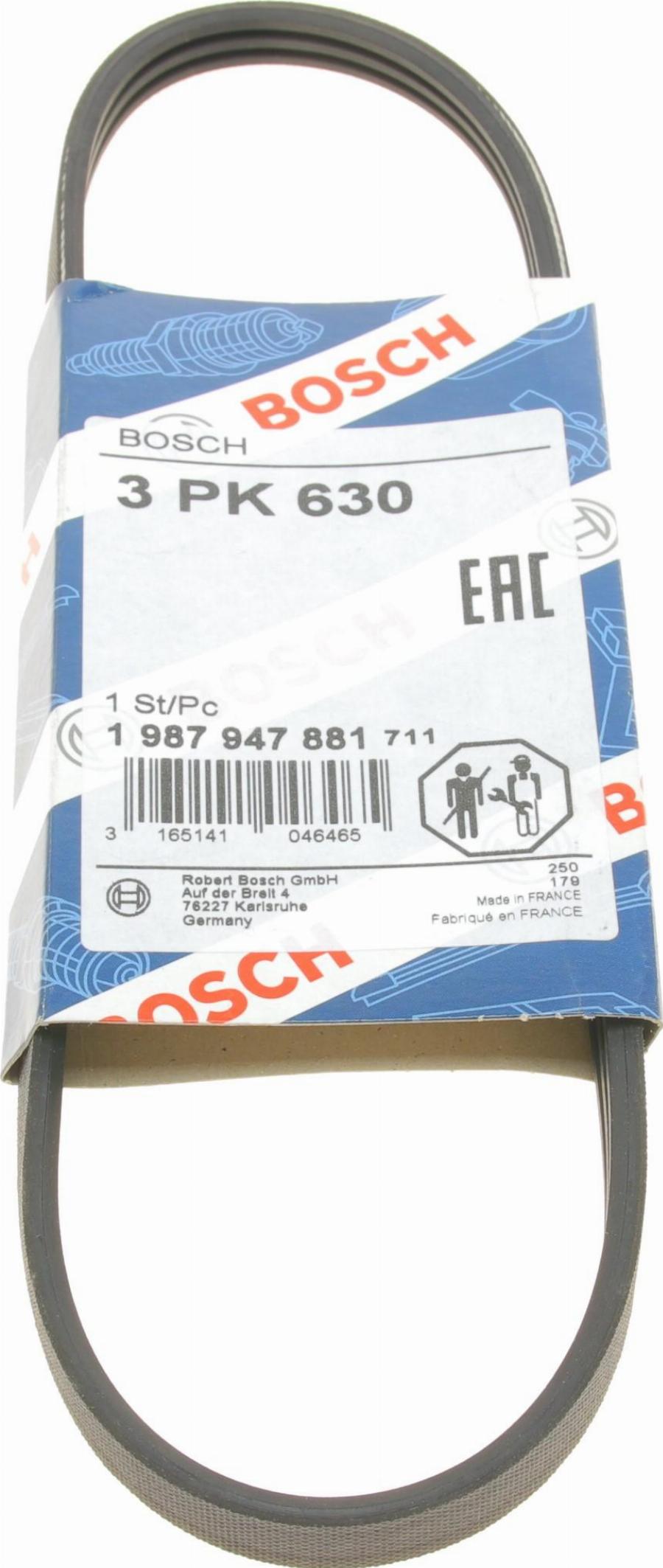 BOSCH 1 987 947 881 - V-Ribbed Belt www.autospares.lv