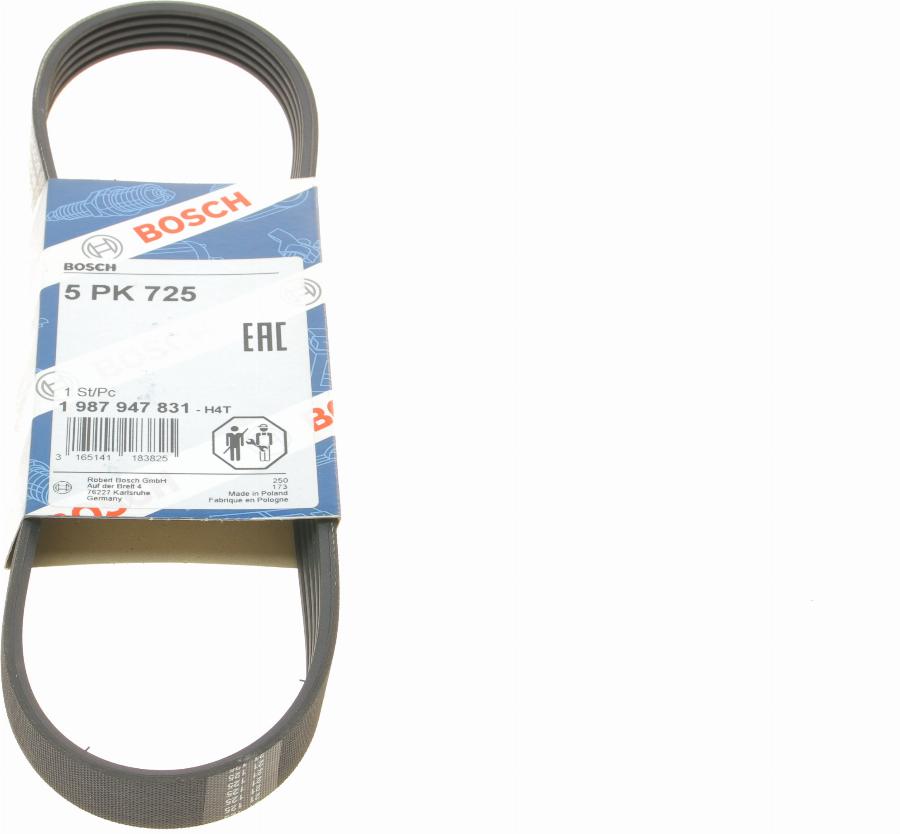 BOSCH 1 987 947 831 - V-Ribbed Belt www.autospares.lv