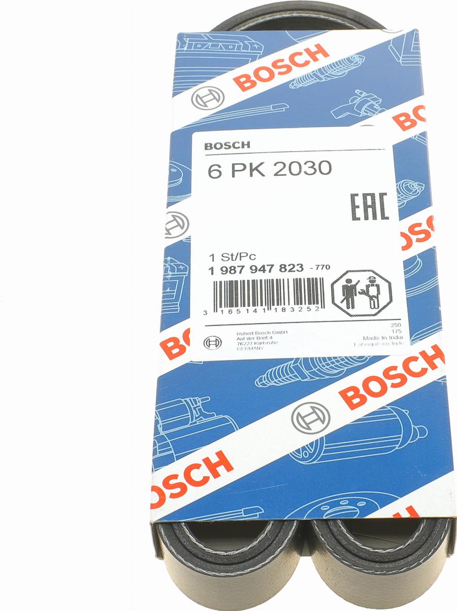 BOSCH 1 987 947 823 - Ķīļrievu siksna autospares.lv