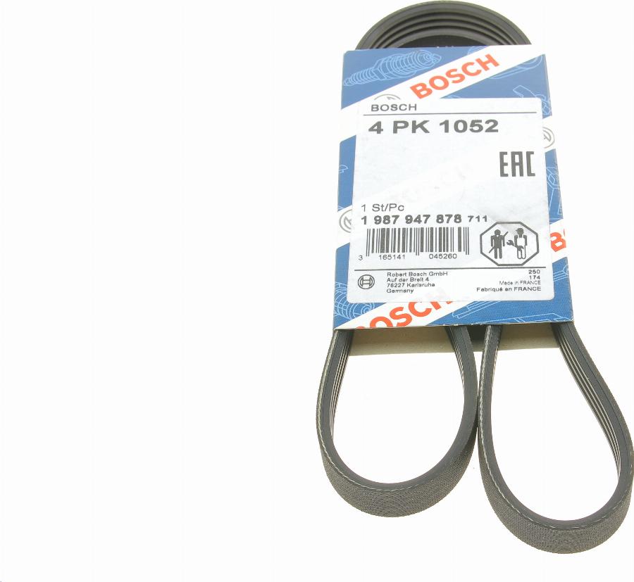 BOSCH 1 987 947 878 - V-Ribbed Belt www.autospares.lv