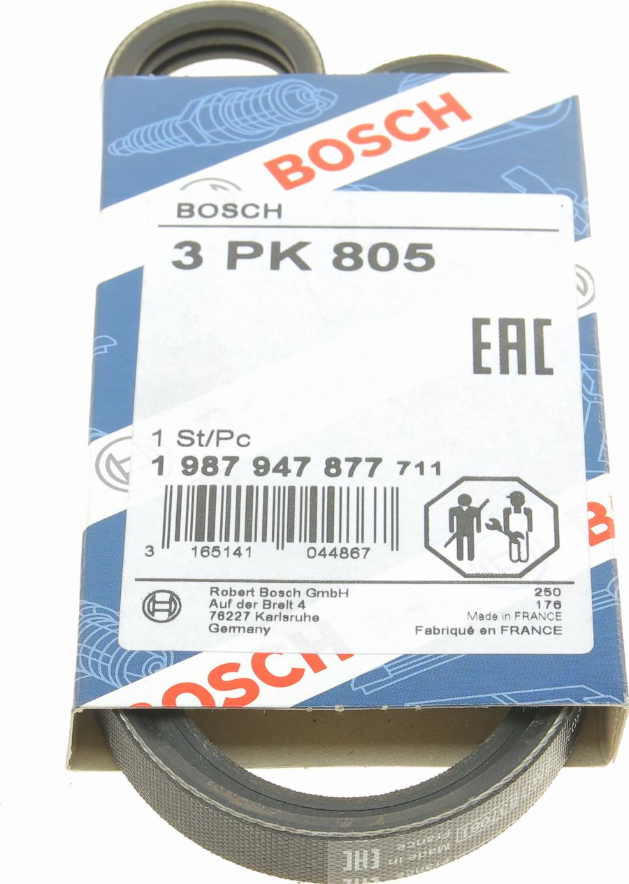 BOSCH 1 987 947 877 - Поликлиновой ремень www.autospares.lv