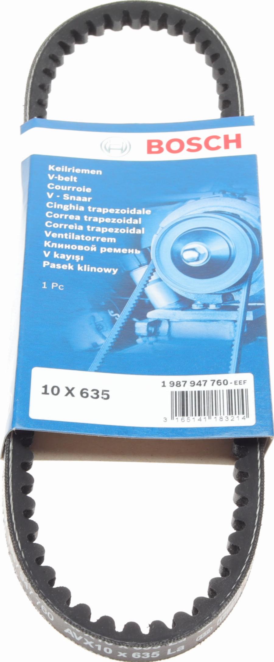 BOSCH 1 987 947 760 - Клиновой ремень, поперечные рёбра www.autospares.lv