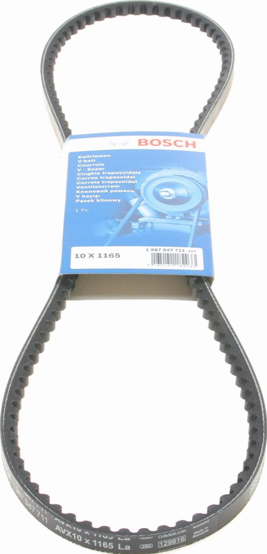 BOSCH 1 987 947 711 - Клиновой ремень, поперечные рёбра www.autospares.lv