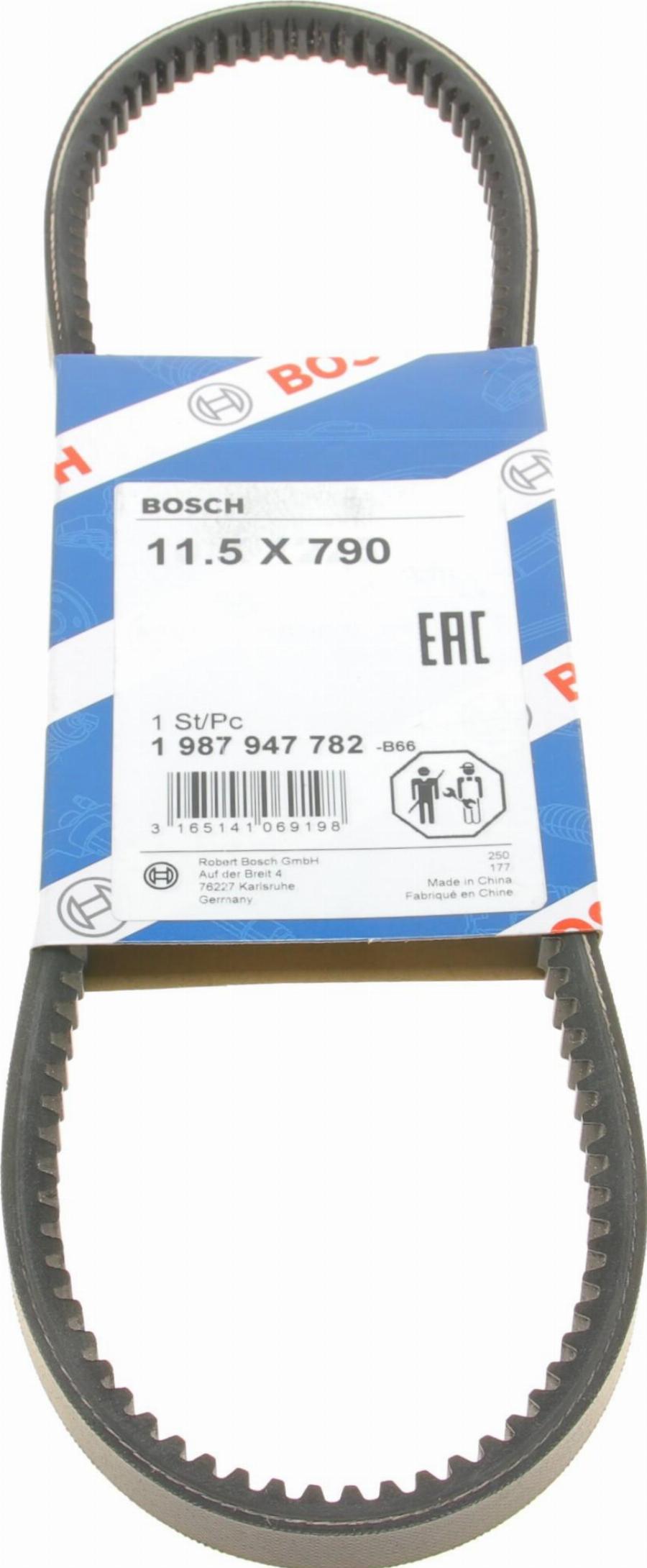 BOSCH 1 987 947 782 - Клиновой ремень, поперечные рёбра www.autospares.lv