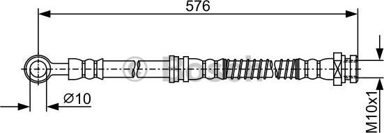 BOSCH 1 987 481 964 - Bremžu šļūtene www.autospares.lv