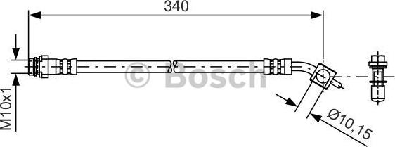 BOSCH 1 987 481 424 - Bremžu šļūtene www.autospares.lv