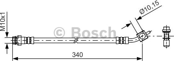 BOSCH 1 987 481 423 - Bremžu šļūtene www.autospares.lv