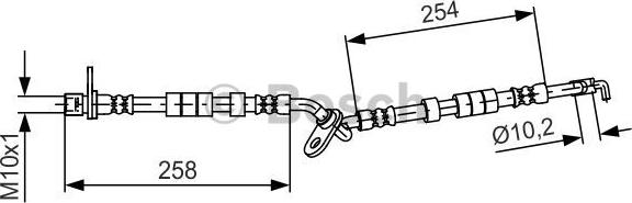 BOSCH 1 987 481 595 - Bremžu šļūtene www.autospares.lv