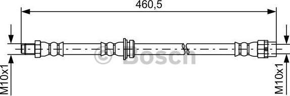 BOSCH 1 987 481 598 - Bremžu šļūtene www.autospares.lv