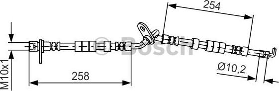 BOSCH 1 987 481 597 - Bremžu šļūtene autospares.lv