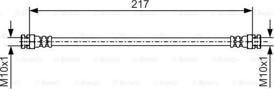 BOSCH 1 987 481 556 - Bremžu šļūtene autospares.lv