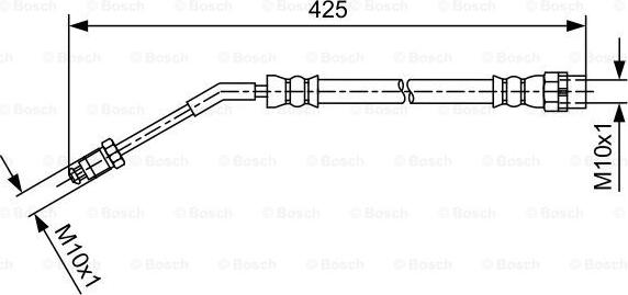 BOSCH 1 987 481 587 - Bremžu šļūtene www.autospares.lv