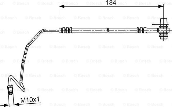 BOSCH 1 987 481 534 - Bremžu šļūtene www.autospares.lv