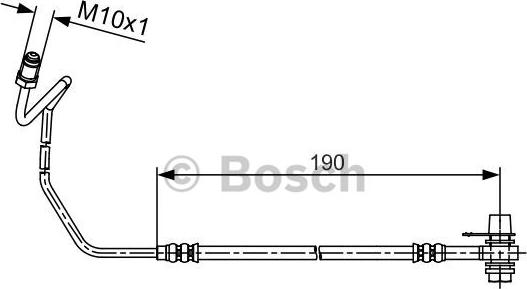 BOSCH 1 987 481 535 - Bremžu šļūtene www.autospares.lv