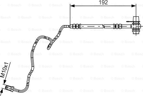 BOSCH 1 987 481 536 - Bremžu šļūtene www.autospares.lv