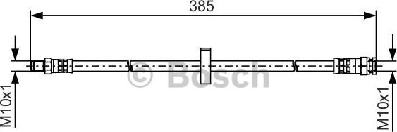 BOSCH 1 987 481 531 - Bremžu šļūtene www.autospares.lv