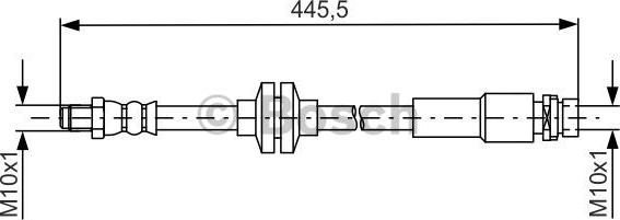 BOSCH 1 987 481 668 - Bremžu šļūtene www.autospares.lv