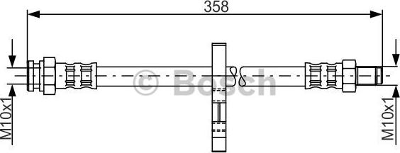 BOSCH 1 987 481 019 - Bremžu šļūtene www.autospares.lv