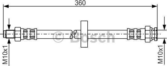 BOSCH 1 987 481 017 - Bremžu šļūtene www.autospares.lv