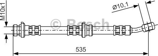 BOSCH 1 987 481 025 - Bremžu šļūtene www.autospares.lv