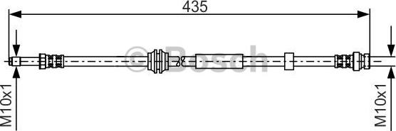 BOSCH 1 987 481 023 - Bremžu šļūtene www.autospares.lv