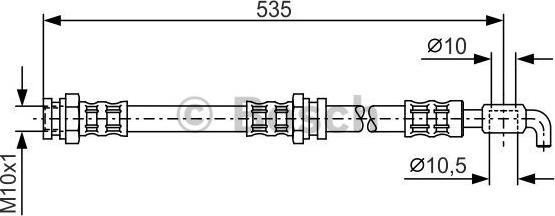 BOSCH 1 987 481 112 - Bremžu šļūtene autospares.lv