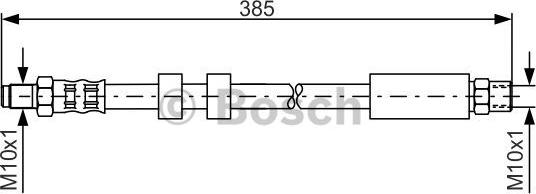 BOSCH 1 987 481 117 - Bremžu šļūtene www.autospares.lv