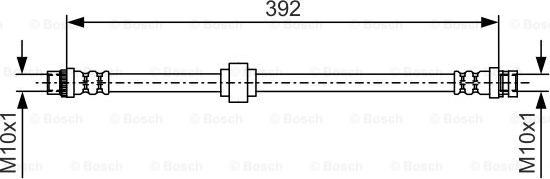 BOSCH 1 987 481 188 - Bremžu šļūtene www.autospares.lv