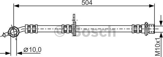 BOSCH 1 987 481 306 - Bremžu šļūtene www.autospares.lv